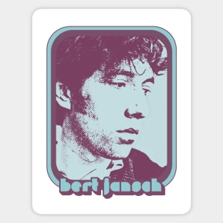 Bert Jansch // Retro Style Fan Art Design Sticker